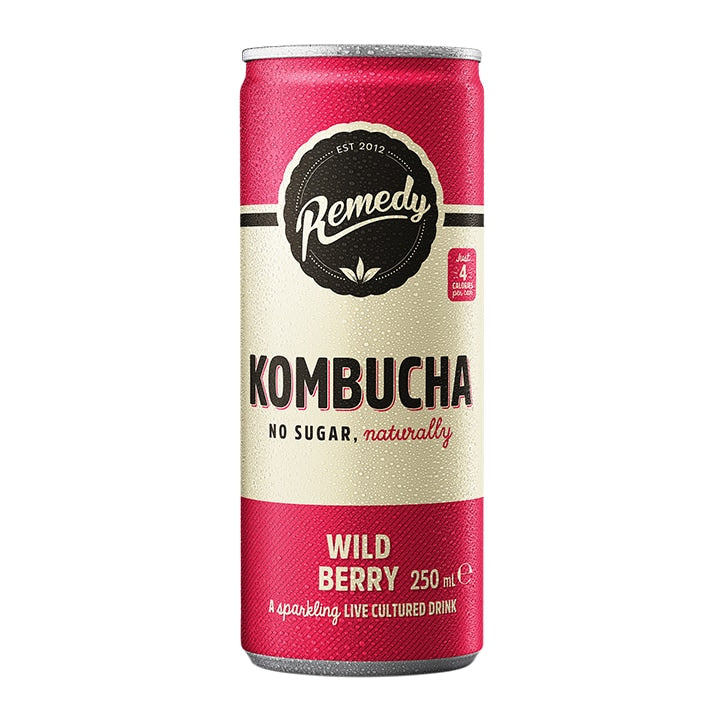 Remedy Kombucha Raspberry Lemonade 4 x 330ml Vegan Food Holland&Barrett   