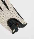Dunhill leather-crochet driving gloves (British brand)