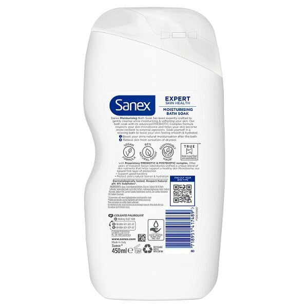 Sanex Expert Skin Health Moisturising Bath Soak 450ml GOODS Superdrug   