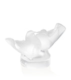 Lalique 2 Lovebirds large crystal sculpture, UK version