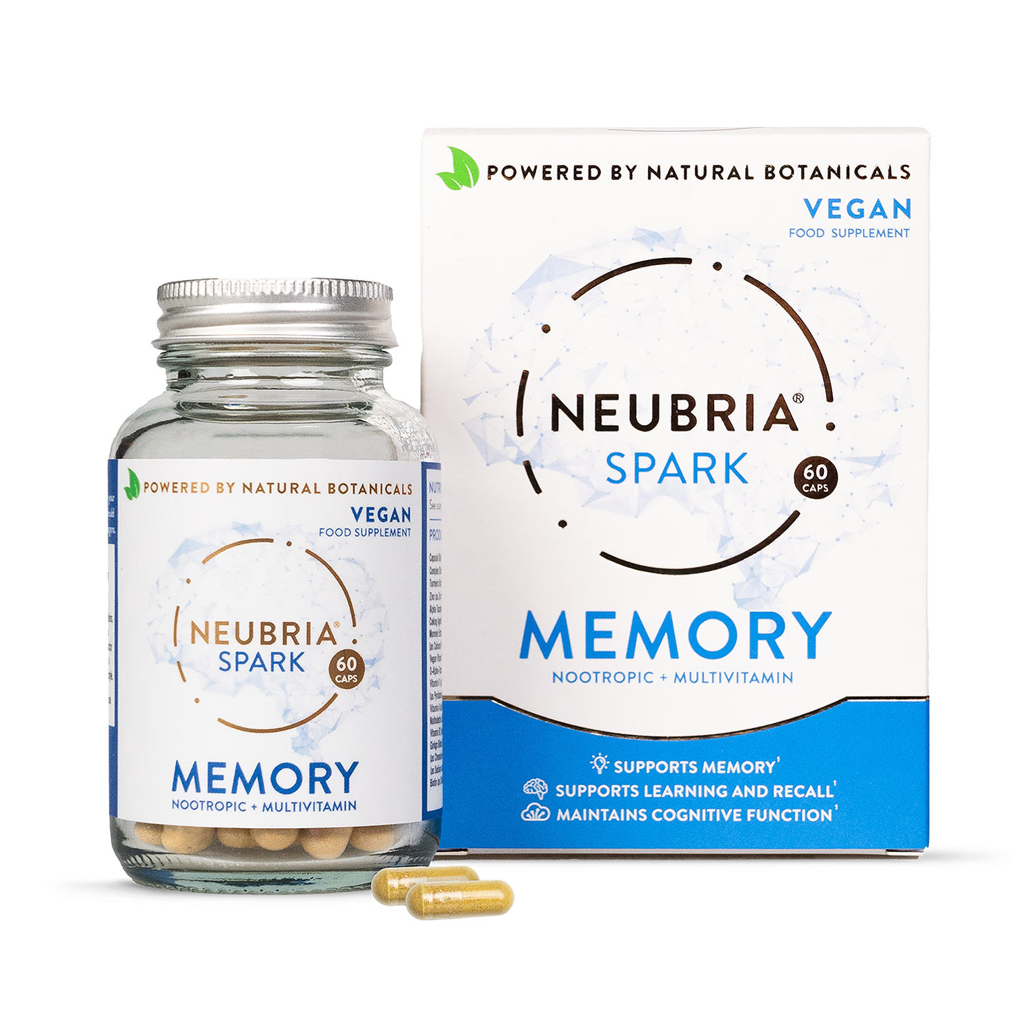 Neubria Spark memory supplement with nootropics - British product
