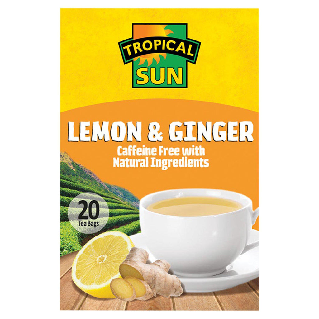 Tropical Sun Lemon & Ginger Tea Bags x20 30g