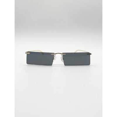 Superdrug SVNX Frameless Rectangle Sunglasses Black- Buy online at McGrocer