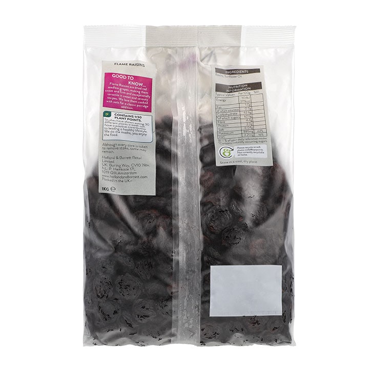 Holland & Barrett Flame Raisins 1kg Dried Fruit Holland&Barrett   