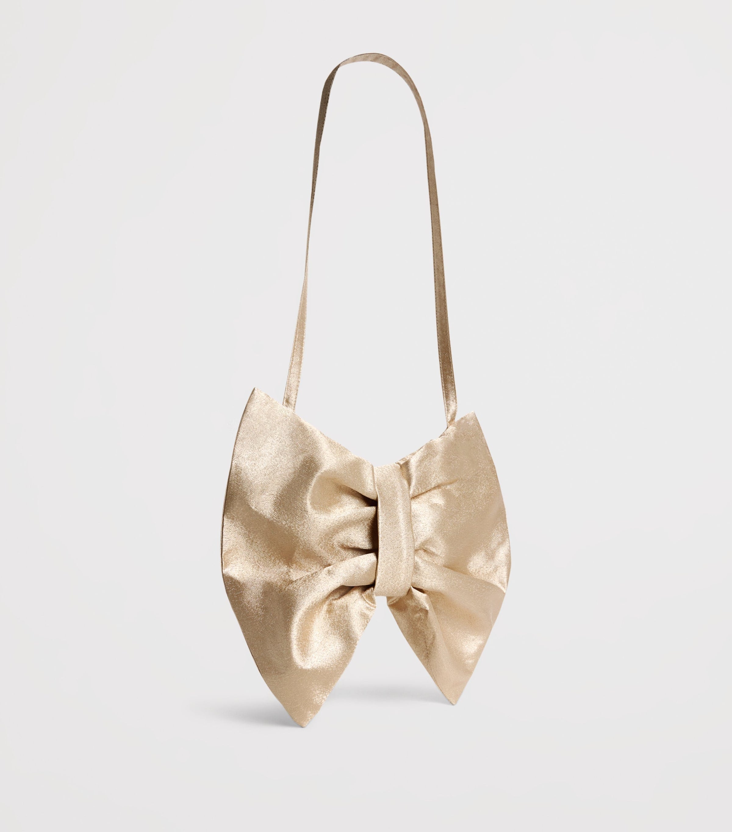 Mama Luma Metallic Bow shoulder bag, imported from the UK