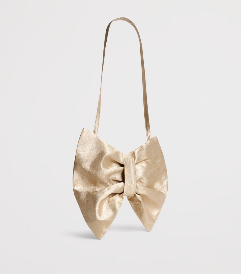 Mama Luma Metallic Bow shoulder bag, imported from the UK