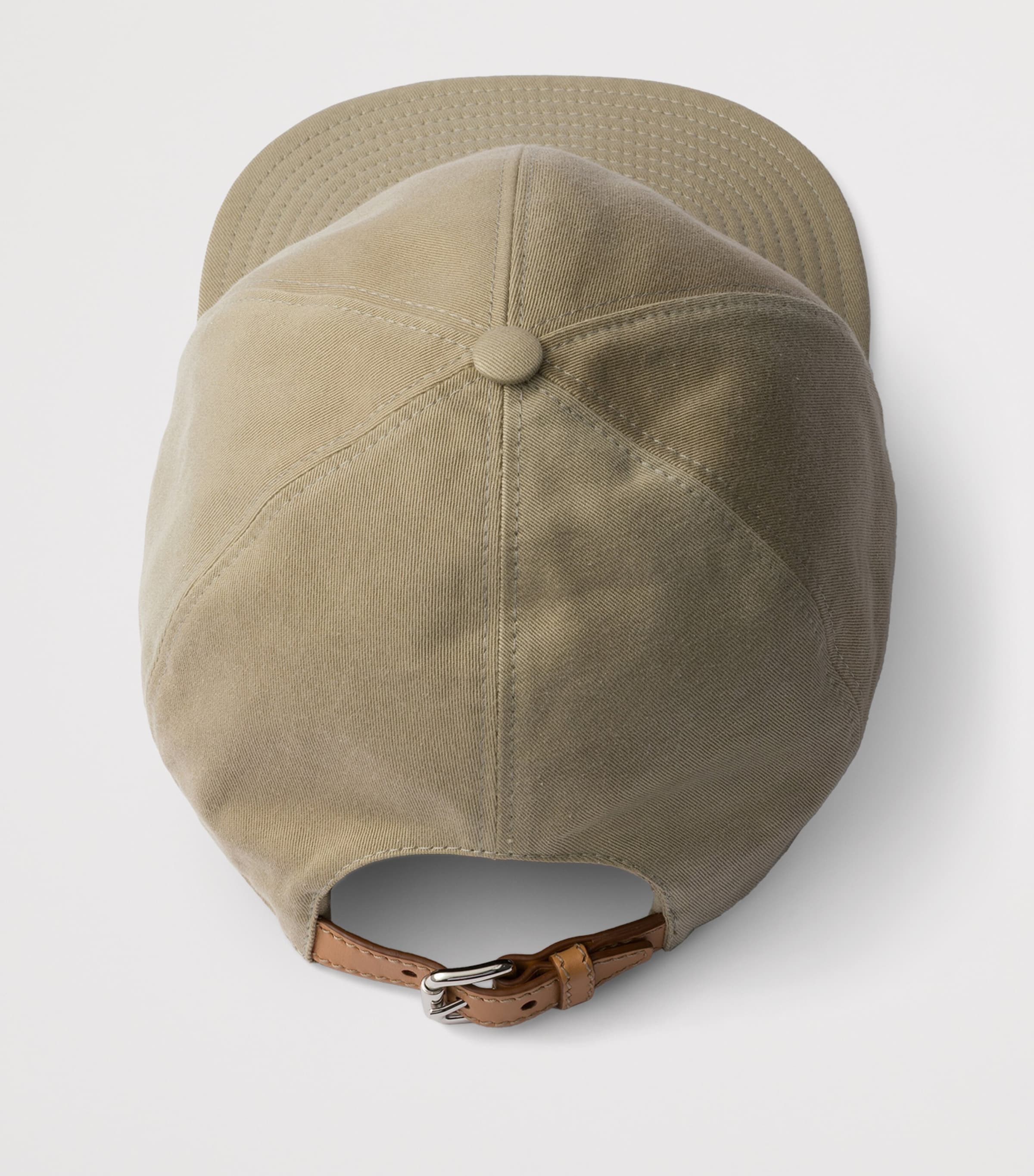 Prada cotton gabardine logo baseball cap (British brand)