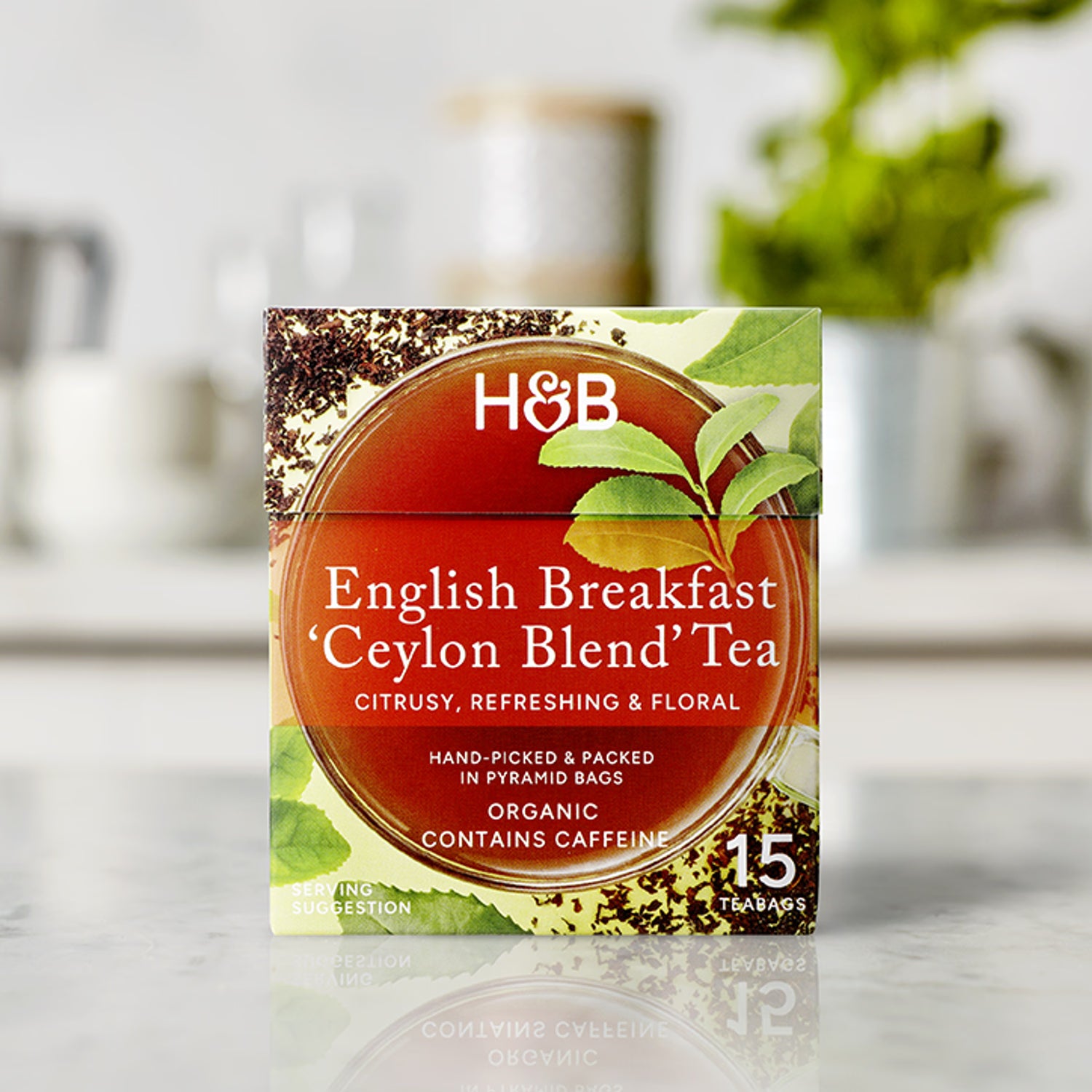 Holland & Barrett English Breakfast tea 15 tea bags, UK version