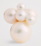 Sophie Bille Brahe Bisou single earring yellow gold pearls, imported from the UK