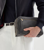 Brunello Cucinelli suede wash bag - British product