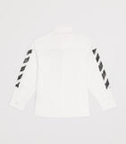 Off-White kids cotton diagonal sketch shirt (4-12+ years), imported from the UK