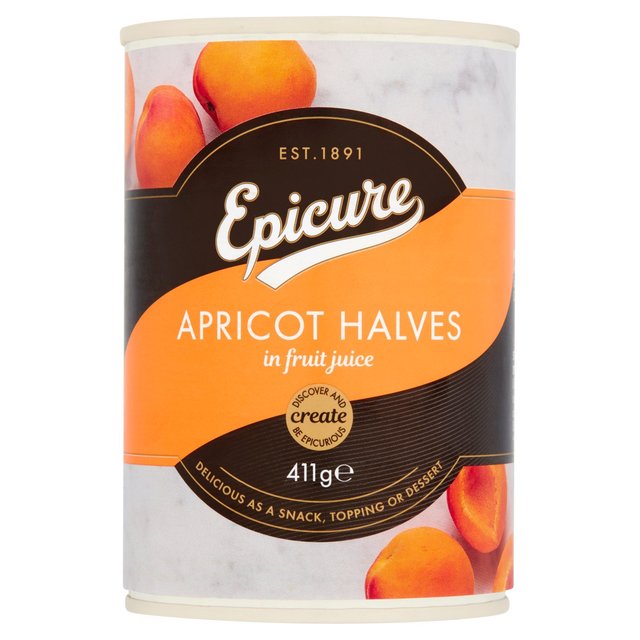 Epicure Apricot Halves in Fruit Juice   411g GOODS M&S   