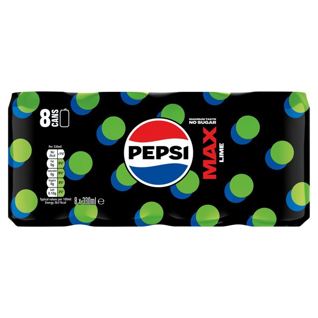 Pepsi Max Lime   8 x 330ml GOODS M&S   