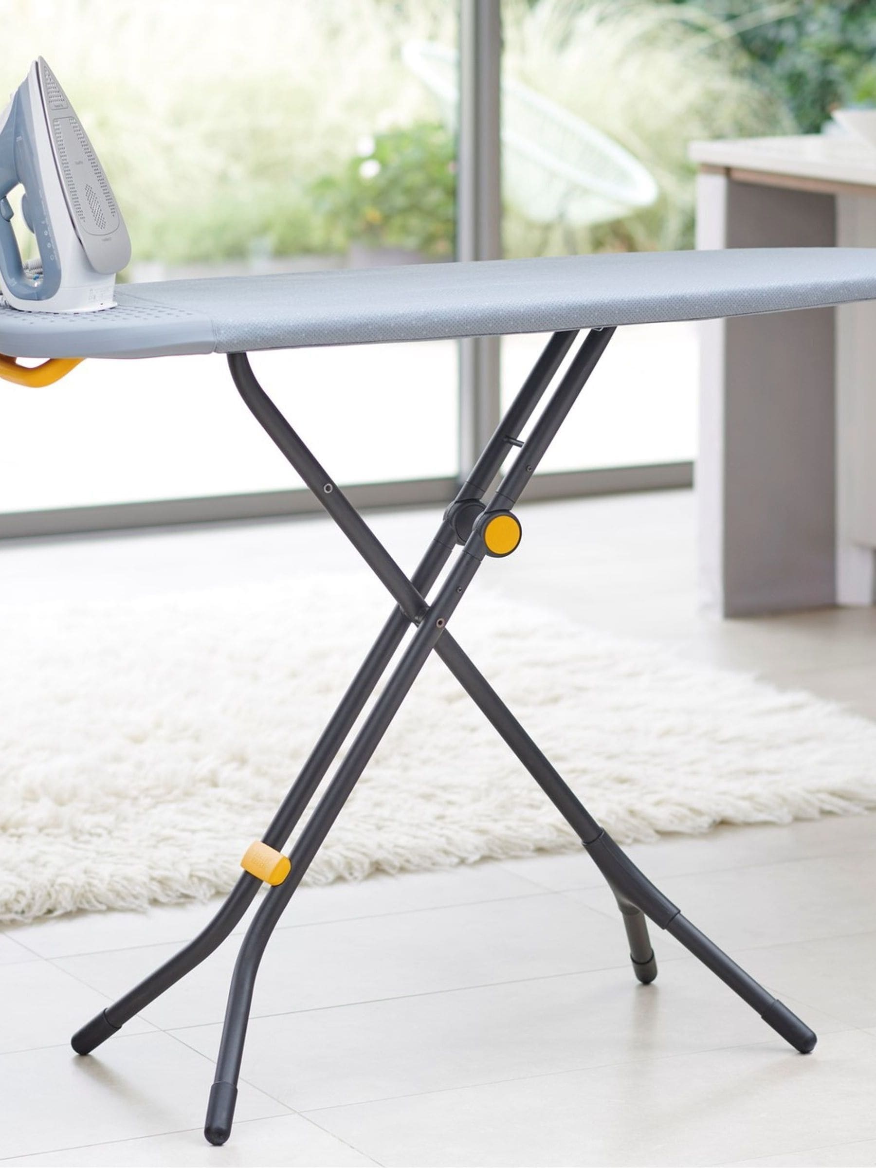 Joseph Joseph Glide grey ironing board with compact legs (British brand)