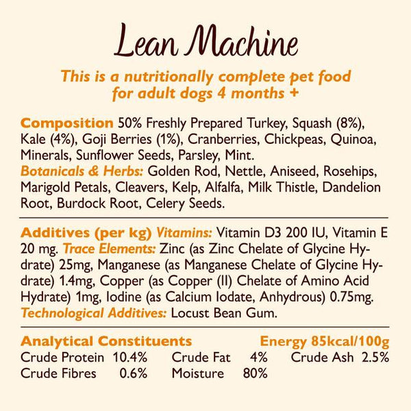 Lily's Kitchen Lean Machine Tin for Dogs 400g