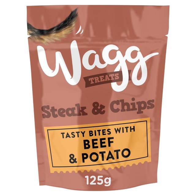 Wagg Steak & Chips Dog Treats   125g GOODS M&S   