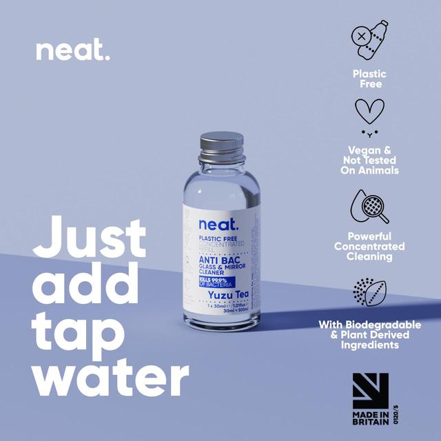 Neat Anti-Bac Glass Cleaner Refill Concentrate Yuzu Tea   30ml GOODS M&S   