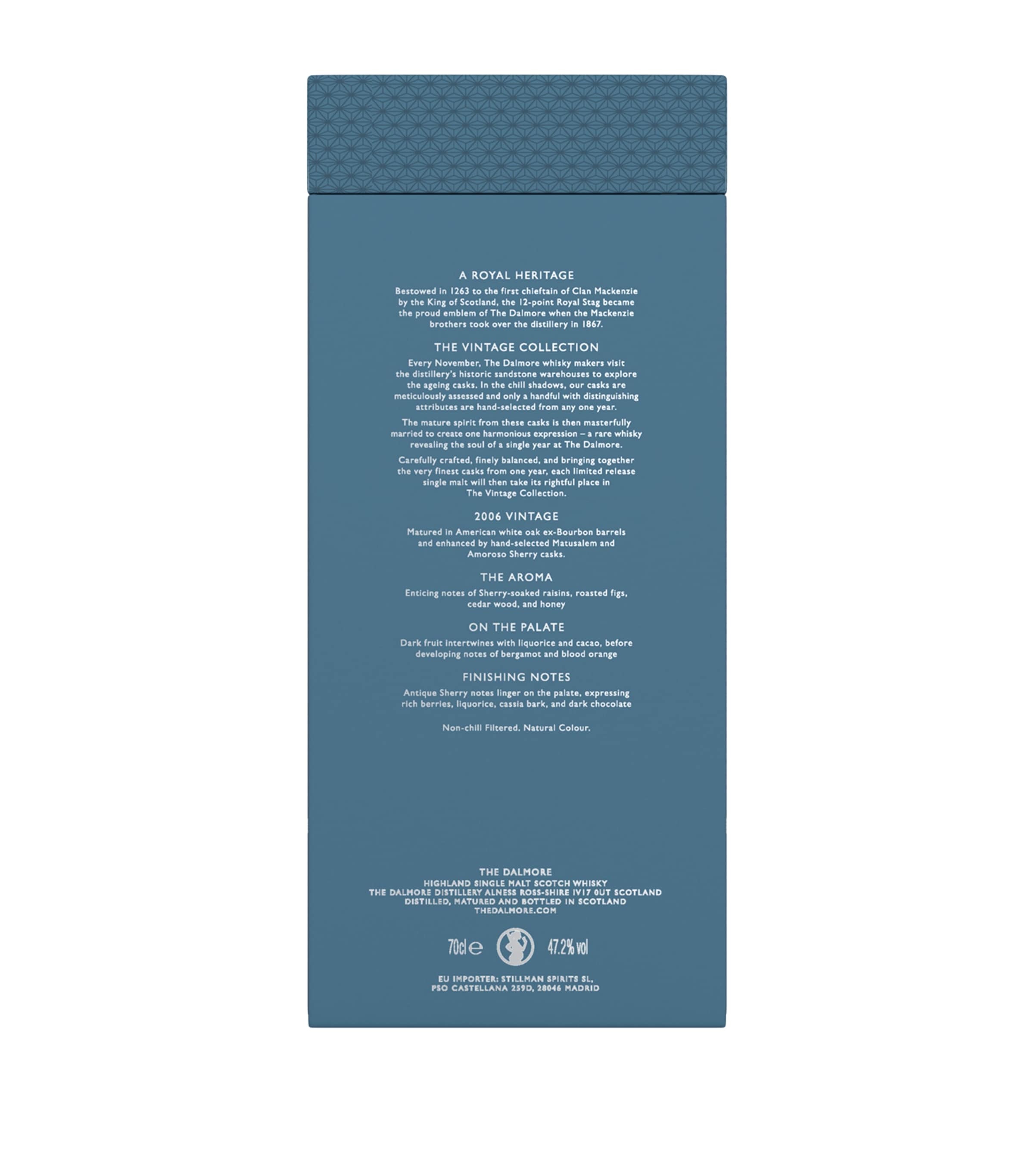 The Dalmore single-malt whisky vintage 2006 70cl bottle (British brand)