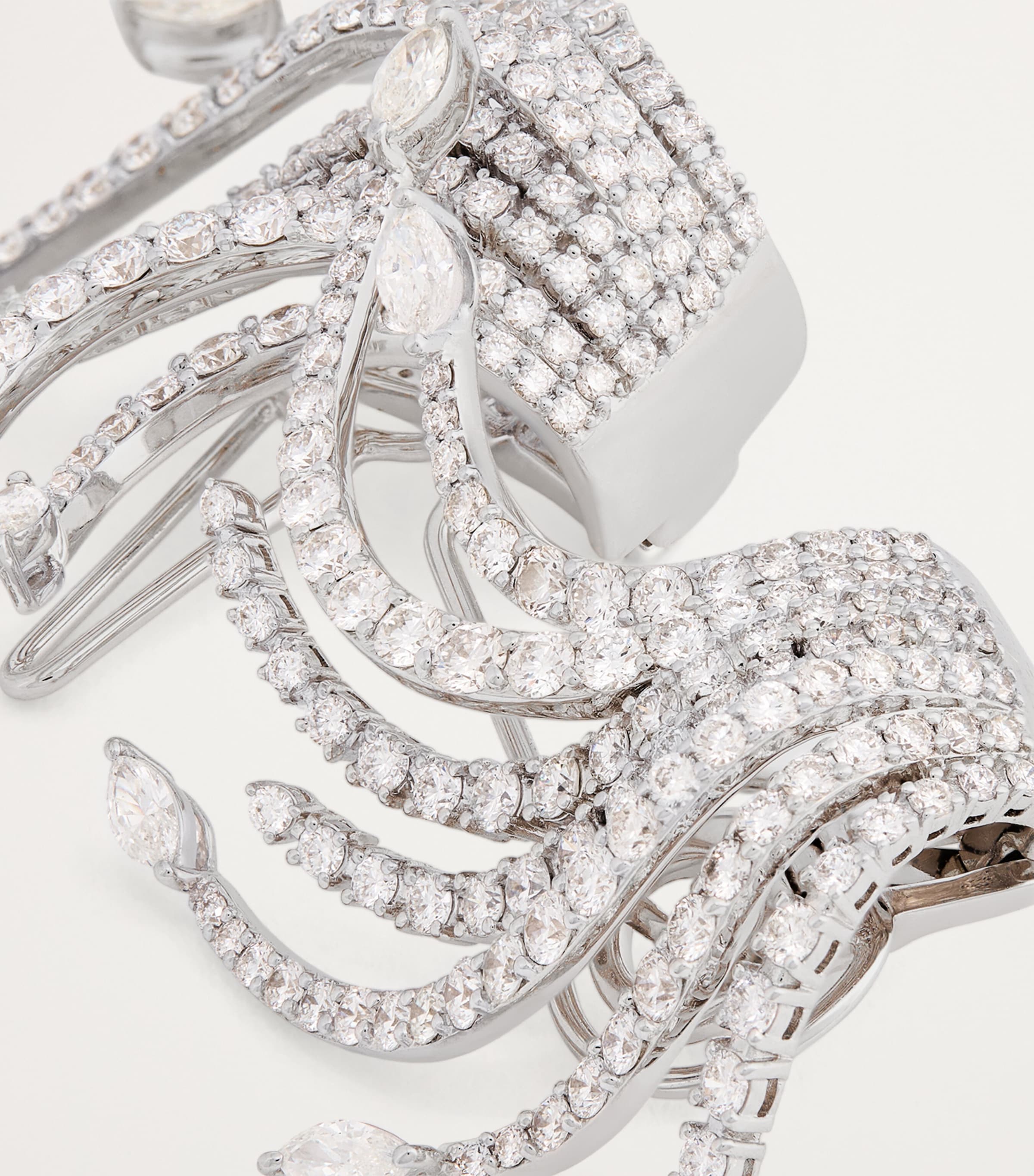 Yeprem Y-Couture white gold diamond earrings (British brand)