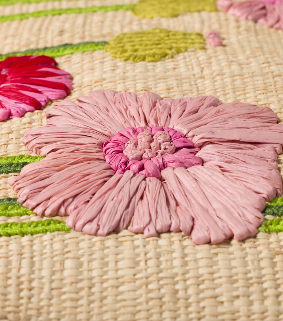 Miu Miu raffia veske med blomster - Britisk produkt