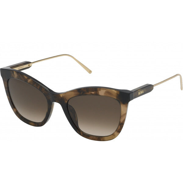 Nina Ricci brown metal frame sunglasses model SNR30052 (British brand)