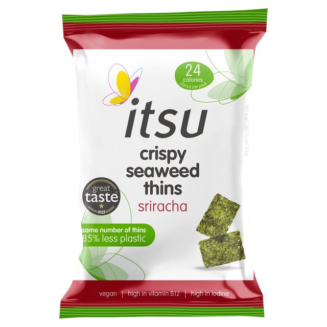 itsu Sriracha Crispy Seaweed Thins   5g GOODS M&S   