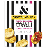 Crosta & Mollica Olive & Rosemary Ovali Cracker Crisps   120g GOODS M&S   