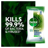 Dettol Tru Clean Antibacterial Biodegradable Crisp Pear Cleaning Wipes   80 per pack GOODS M&S   