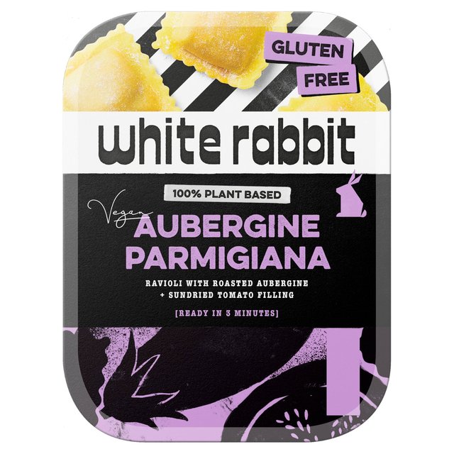 White Rabbit Aubergine Parmigiana Ravioli   250g GOODS M&S   