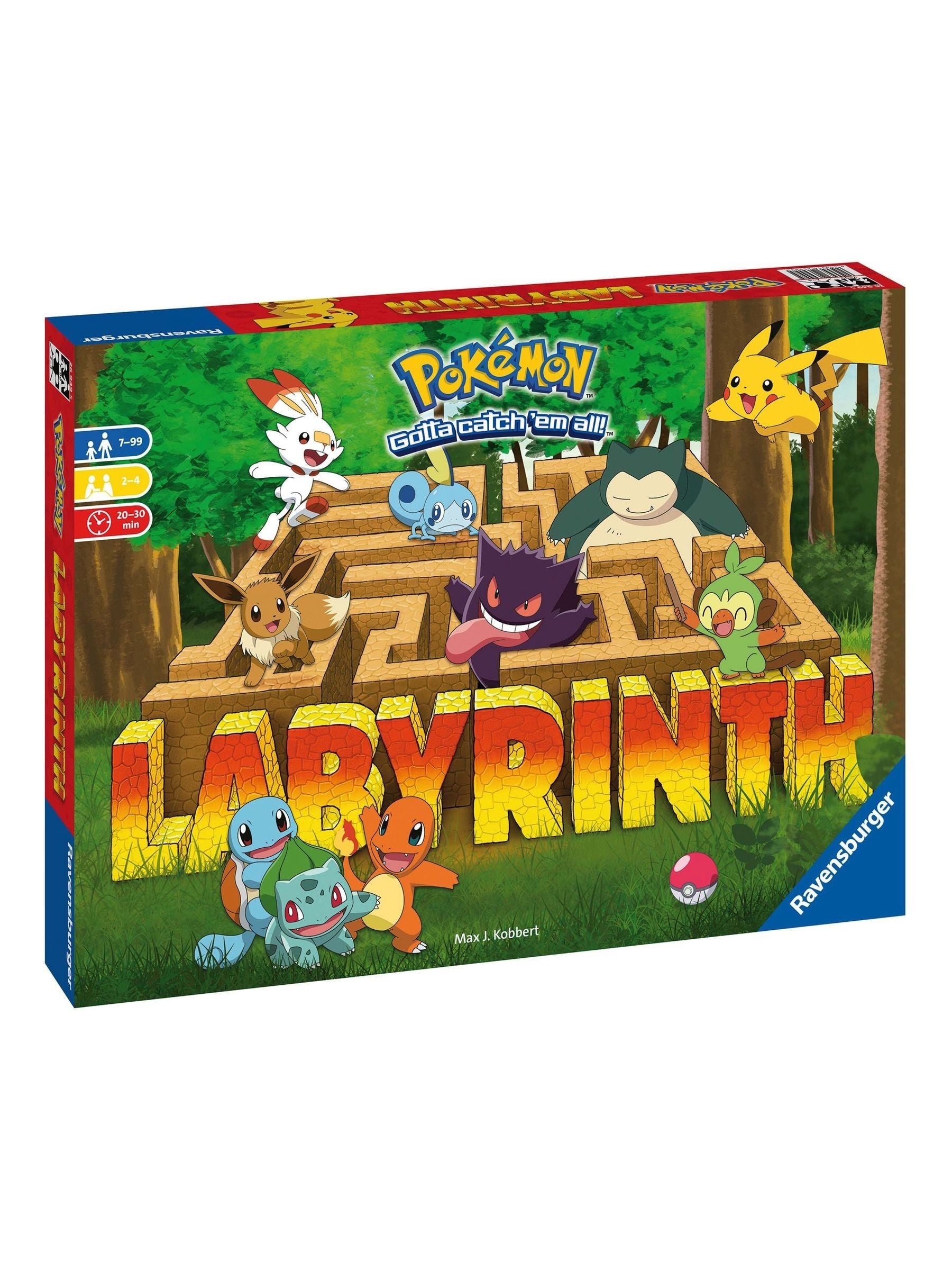 Ravensburger Pokemon Labyrinth board game featuring Pikachu and friends, UK version
