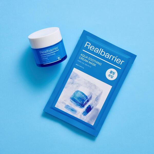 Real Barrier Aqua Soothing Cream Mask 1pc (British brand)