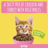 Go-Cat Crunchy & Tender Kitten Chicken Dry Cat Food   800g GOODS M&S   