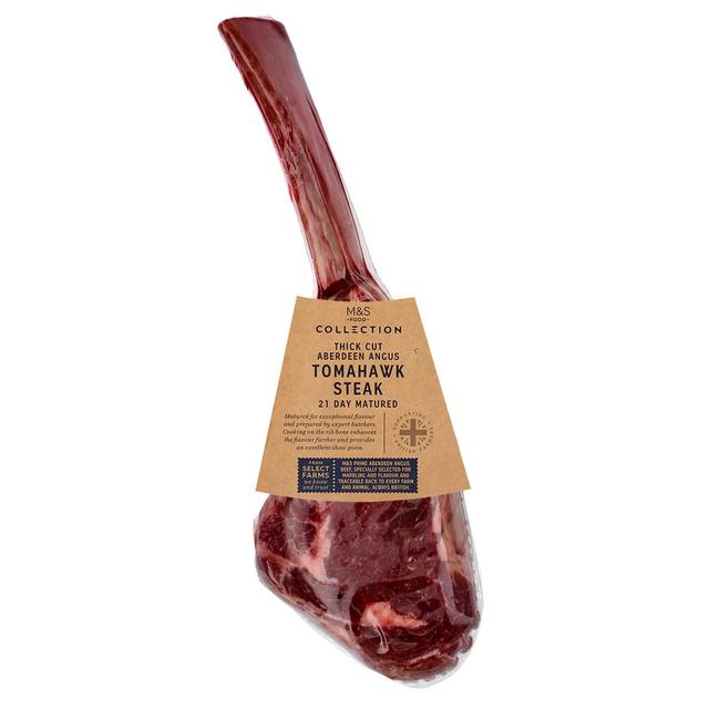 M&S Aberdeen Angus Tomahawk Steak   Typically: 1.15kg GOODS M&S   