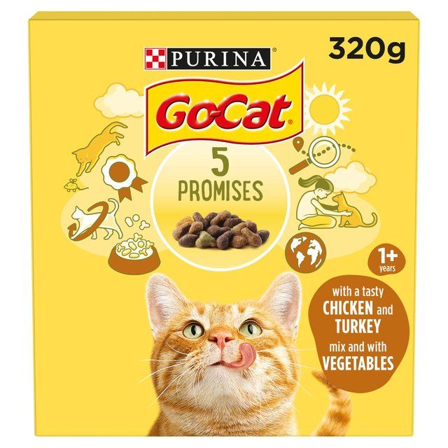 Go-Cat Chicken and Turkey Dry Cat Food   320g GOODS M&S   