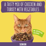 Go-Cat Crunchy & Tender Senior Chicken Dry Cat Food   800g GOODS M&S   