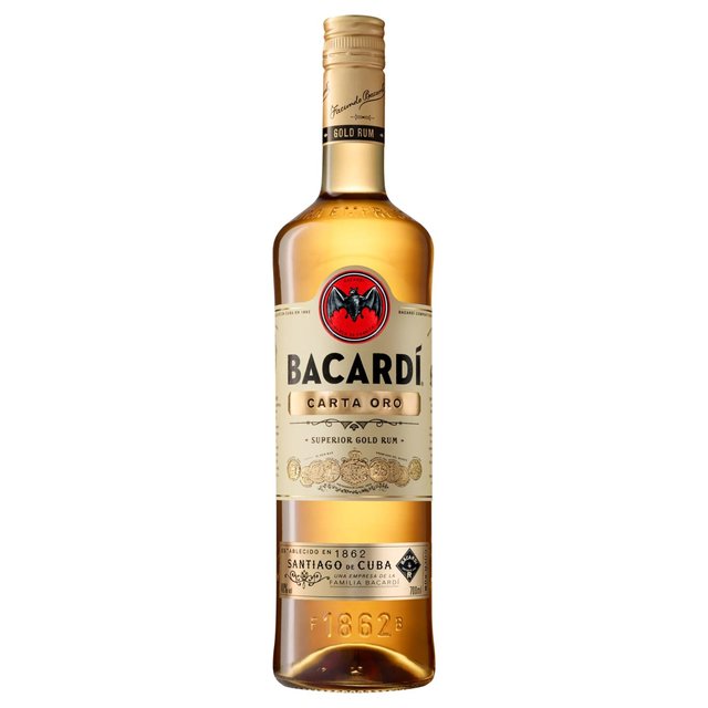 Bacardi Carta Oro Superior Gold Rum   70cl