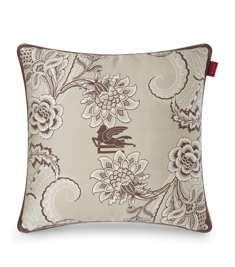 Etro Cotton Bloom Jacquard cushion 45cm x 45cm - British product