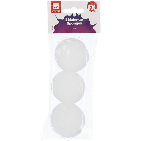 Smiffys cosmetic sponges pack of 3, UK version