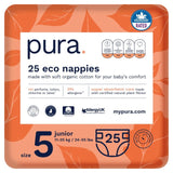 Pura Eco Nappies Size 5 (11-25kg)   25 per pack GOODS M&S   