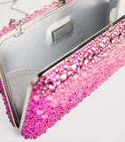 Judith Leiber Slim Slide Gradient Caviar clutch bag, imported from the UK
