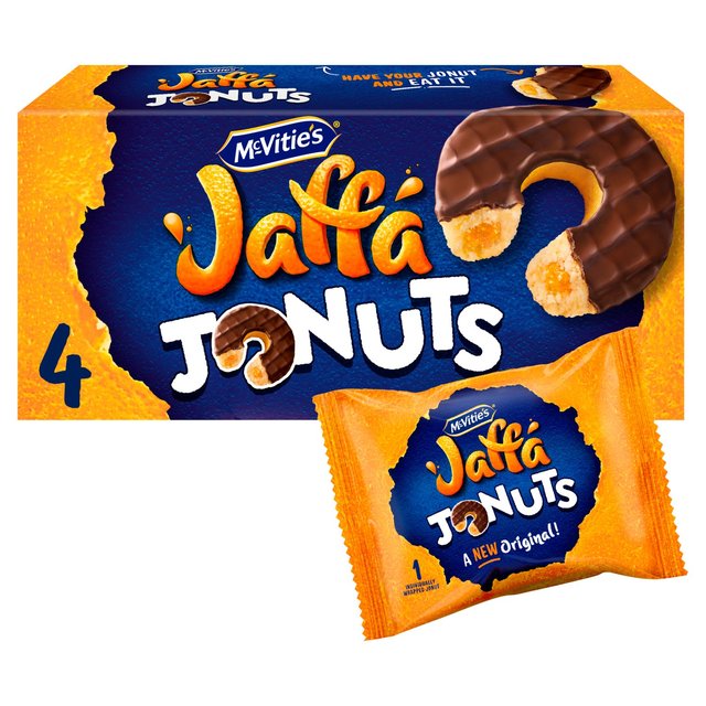 McVitie's Jaffa Jonuts Multipack    4 x 43g