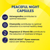 Bach Flower Remedies Peaceful Night Rescue Capsules   30 per pack GOODS M&S   