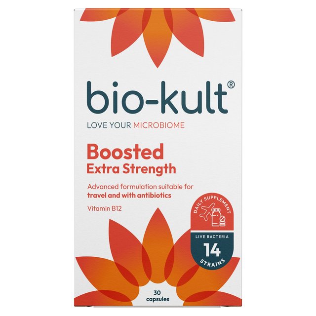 Bio-Kult Boosted Extra Strength Probiotics Gut Supplement Capsules   30 per pack