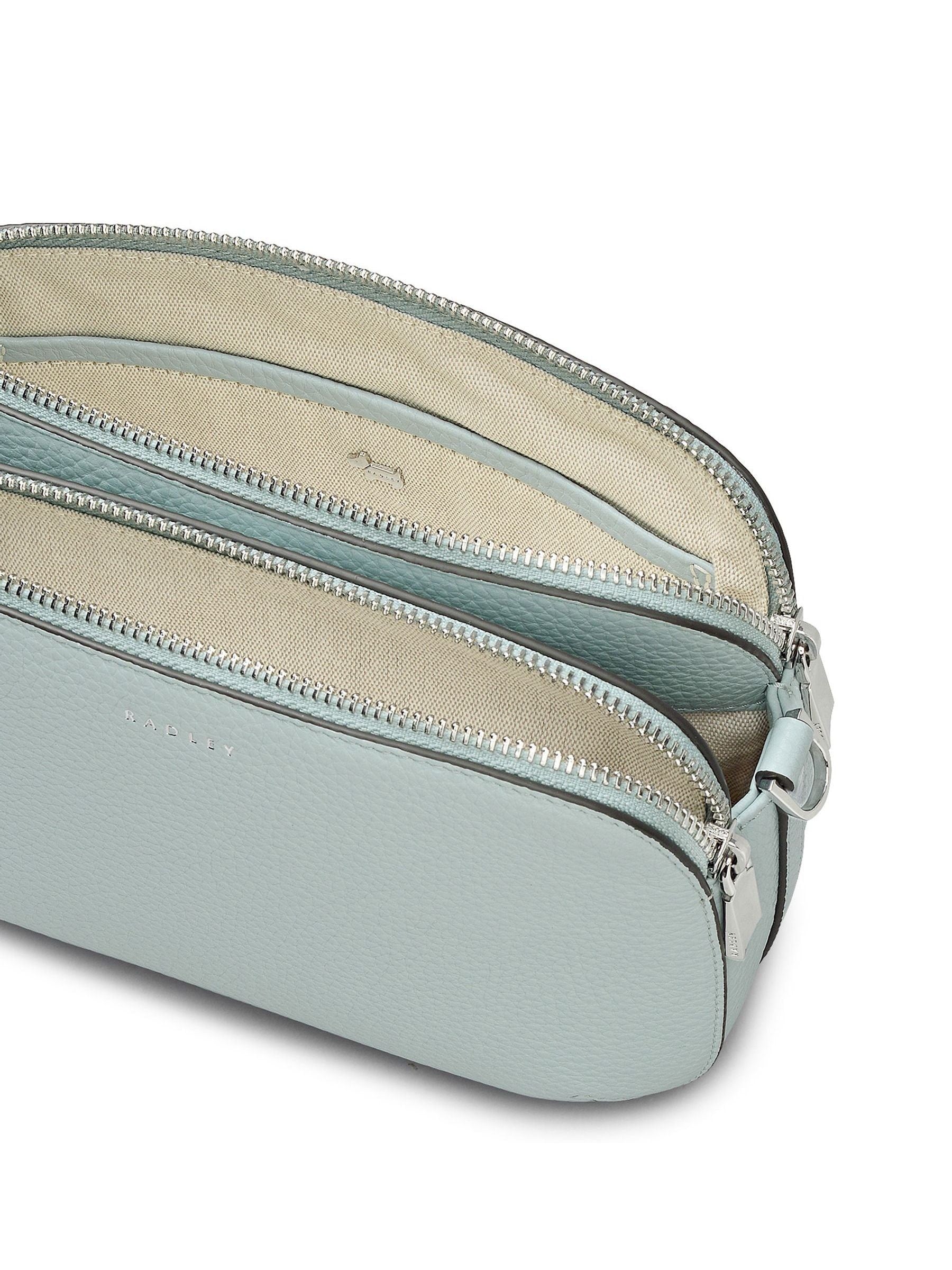 Radley Sky Blue Dukes Place cross-body bag grain leather (British brand)