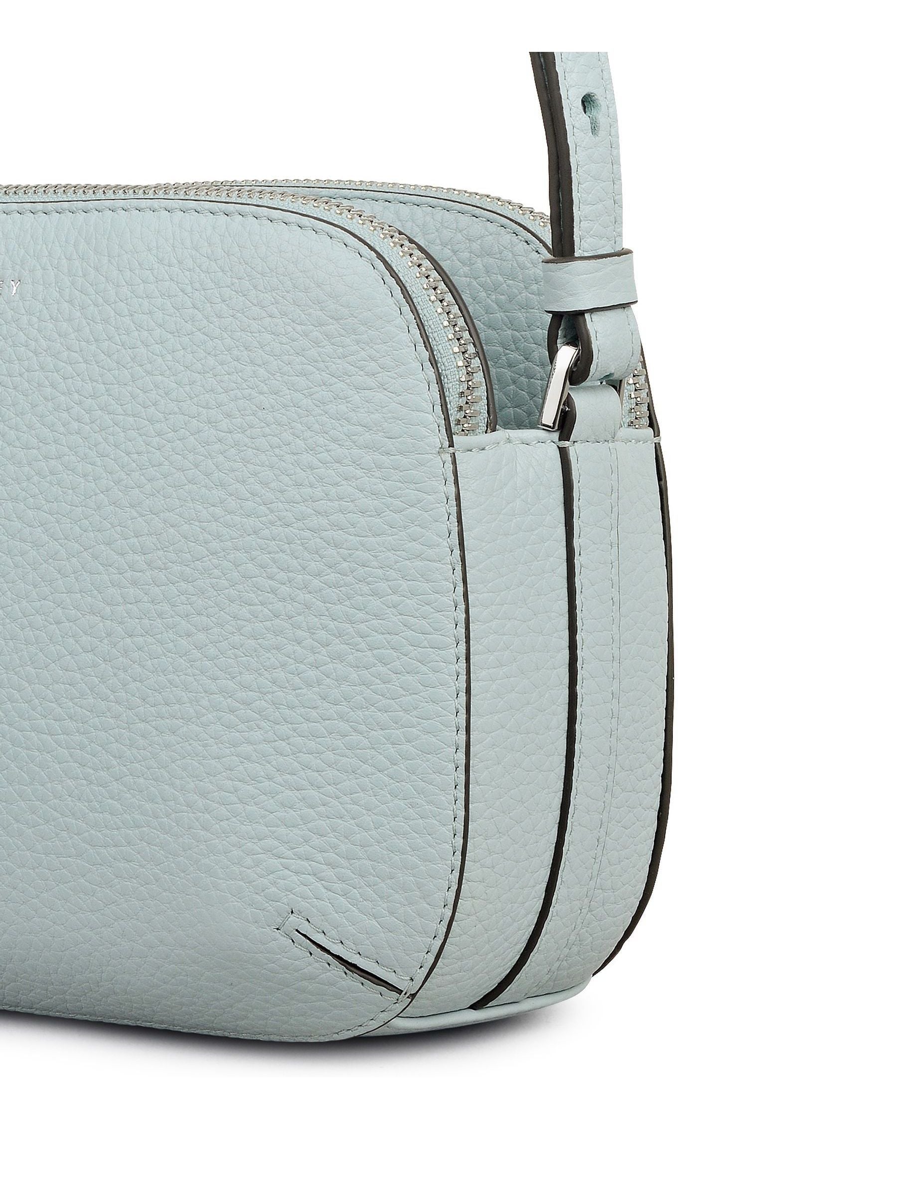 Radley Sky Blue Dukes Place cross-body bag grain leather (British brand)