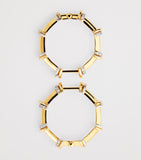 L'Atelier Nawbar 18kt gold diamond hoop earrings N93, UK version