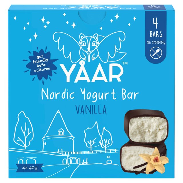 YAAR Nordic Yogurt Bar Vanilla Multipack    4 x 40g GOODS M&S   