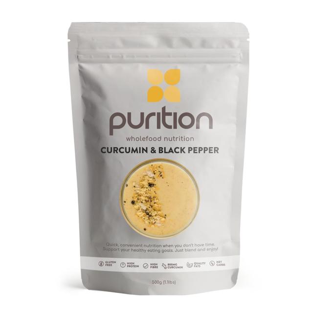 Purition Curcumin & Black Pepper Wholefood Nutrition Powder    500g