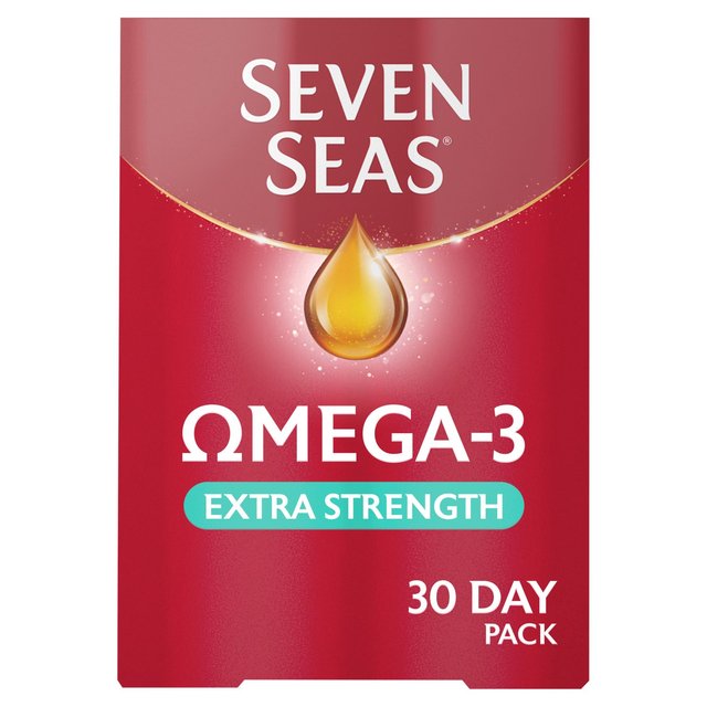 Seven Seas Omega-3 Fish Oil Extra Strength with Vitamin D 30 Capsules   30 per pack GOODS M&S   