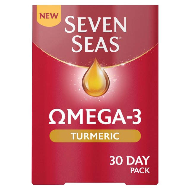 Seven Seas Omega-3 Fish Oil & Turmeric with Vitamin D 30 Day Duo Pack   60 per pack